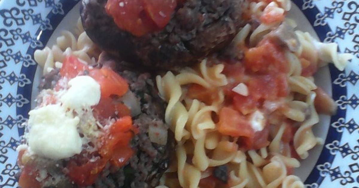 Portobellos rellenos de carne o Receta de Mis Recetas Gluten Free Cookpad