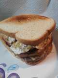 Peppered Beef, Eggs, and Cheese Sandwich