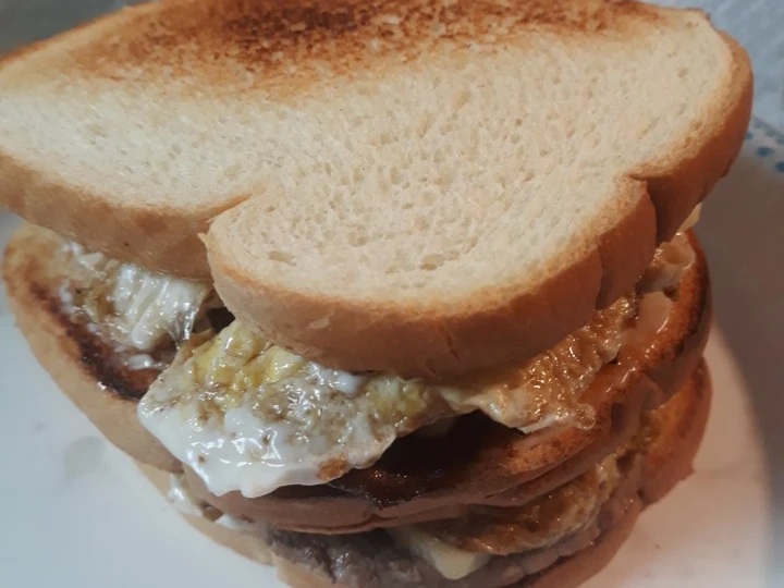 Easy Ways Prepare Recipes Peppered Beef, Eggs, and Cheese Sandwich the  Makes Drooling Tasty.