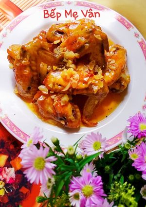 Hình của món Cánh gà chiên nước mắm tỏi mật ong.