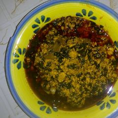 A picture of Melon soup.