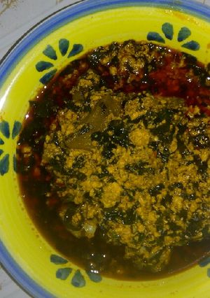 A picture of Melon soup.