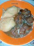 Moimoi with oxtail pepper soup