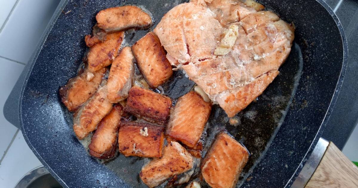 Resep Salmon Panggang Teflon Oleh Enung Jasmine Cookpad