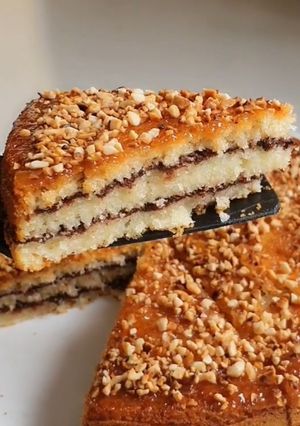 صورة لوصفة كيك بطبقات المربى والكاكاو