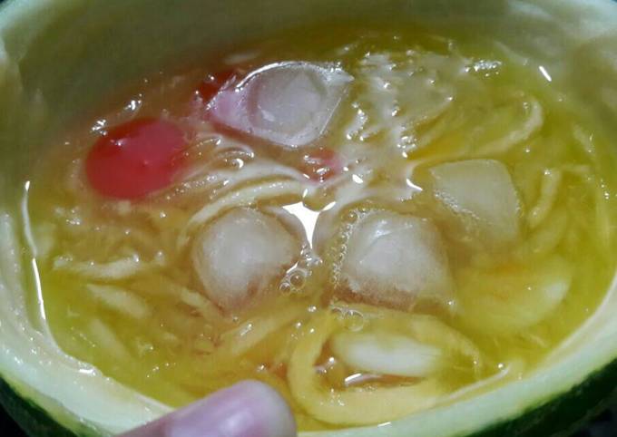 Cara Gampang Menyiapkan Es Buah Blewah, Lezat