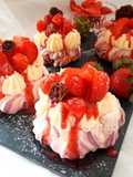 Mini-Pavlova mit Zitronen-Mascarpone-Creme