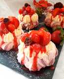 Mini-Pavlova mit Zitronen-Mascarpone-Creme