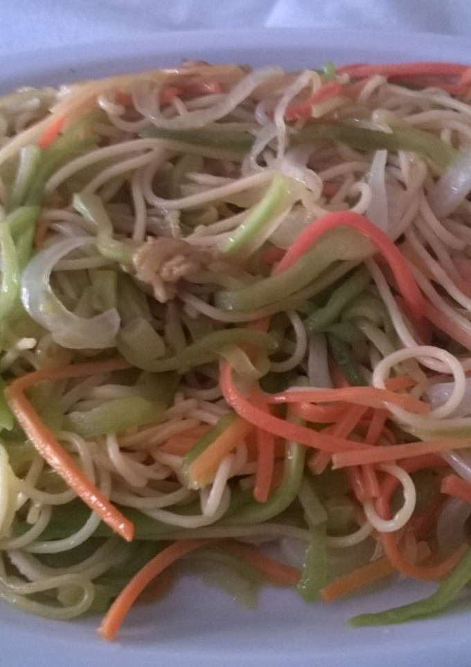 Una foto de Espaguetis chinos