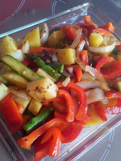 Una foto de Verduras al horno