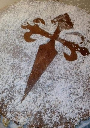 Una foto de Tarta de Santiago