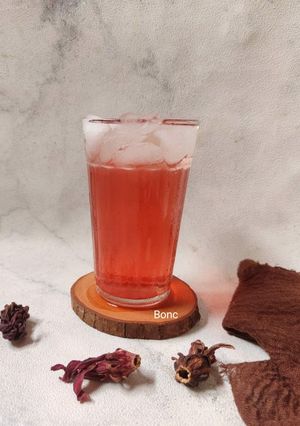 Foto resep Es Bunga Merah / Rosella