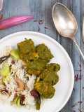 Aloo palak ou curry de patate douce aux épinards
