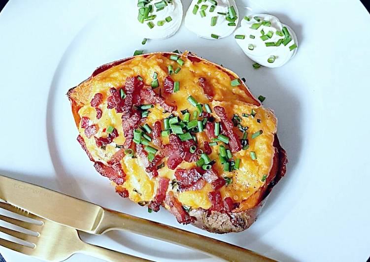 Twice Baked Sweet Potatos