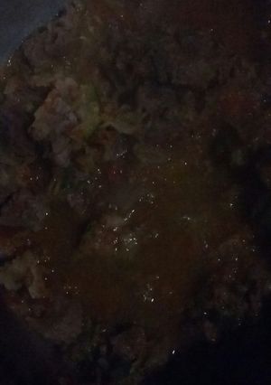 A picture of Wet fry beef.