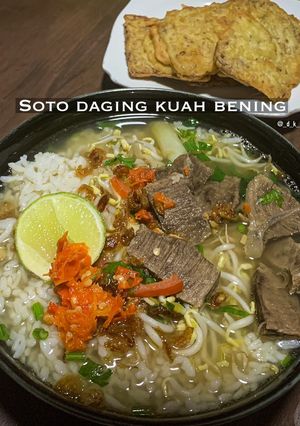 Foto resep Soto Daging Sapi Kuah Bening