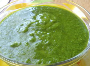 Una foto de Salsa de cilantro