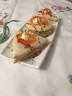 Una foto de Sándwich vegetal