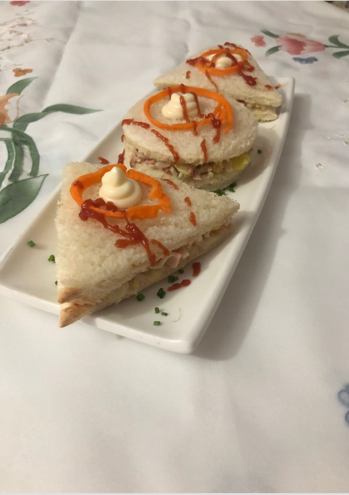 Una foto de Sándwich vegetal