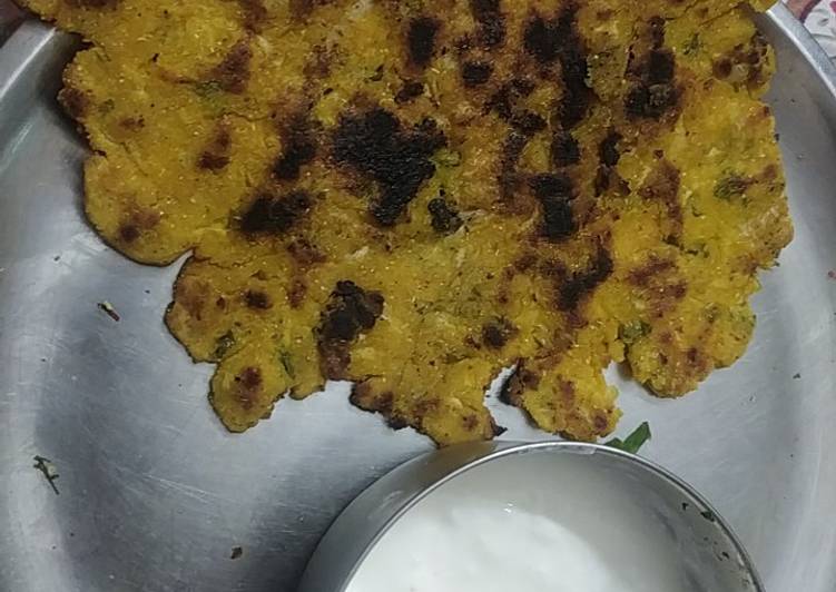 Recipe of Simple Methi makki ki roti