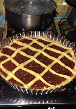 Una foto de Pastafrola de membrillo