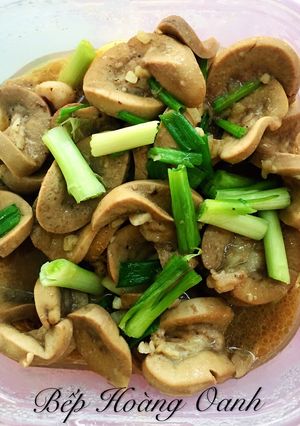 Hình của món Cật Heo Xào Tỏi.