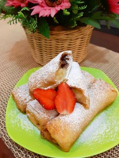 Foto resep Pisang Coklat Roti Tawar