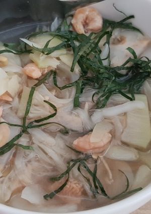 Hình của món Canh mít non tôm khô.