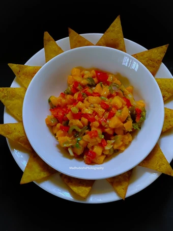 Simple Way Make Recipe Mango Salsa with Homemade Nachos that is So Delicious, Really Delicious}