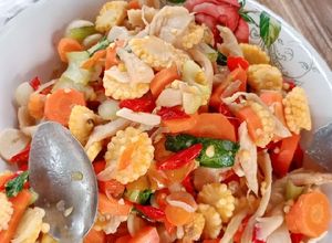 Foto resep Oseng Jamur Wortel Pakcoy Soleng