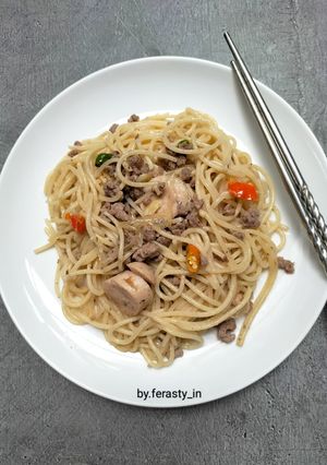 Foto resep Spaghetti Aglio Olio