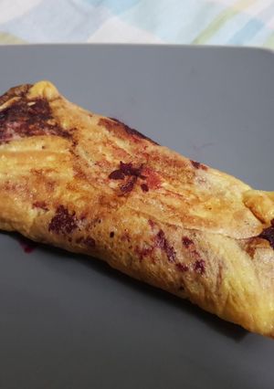 Una foto de Omelette de remolacha