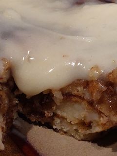 A picture of Homemade Cinnamon Roll Pancakes.