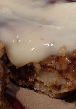 A picture of Homemade Cinnamon Roll Pancakes.