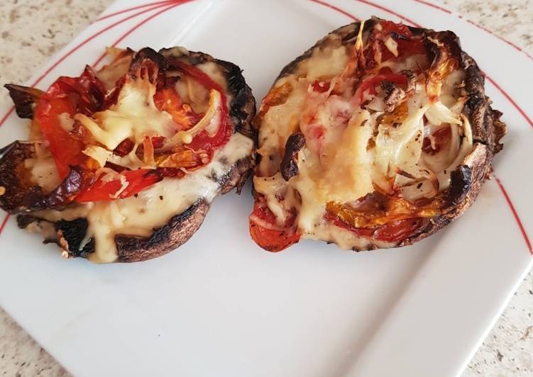 Step by Step Guide to Make Any Night Of The Week Double Cheese and Onion Garlic Stuffed Mushroom 😀