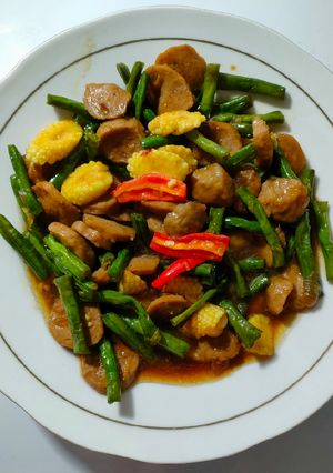 Foto resep Oseng Kacang Panjang Bakso Putren