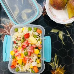 A picture of CORN PEAS 🥕 RICE Tiffin recipe Challenge.
