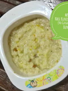 Foto resep MPASI 8+ Tim Nasi Kuning Ikan Bawal (No Gula garam, No Santan)