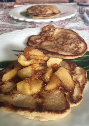 Una foto de Pancake de Banana + Manzana