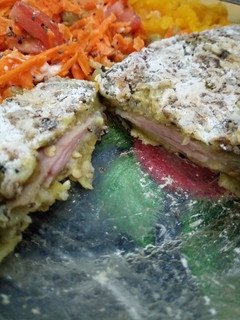 Una foto de Milanesas de berenjenas rellenas 🍆