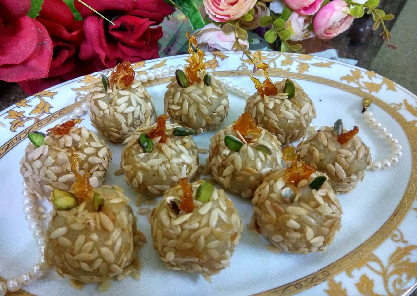 Pineapple laddoos