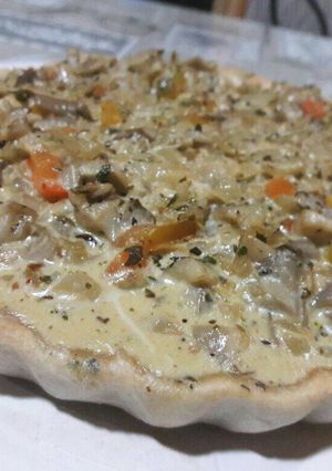 Una foto de Tarta de hongos
