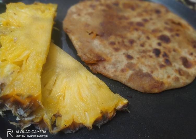 Recipe of Homemade Pineapple paratha