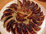 A picture of fried gyoza