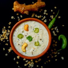 Jowar flakes curd rice A picture of Jowar flakes curd rice.