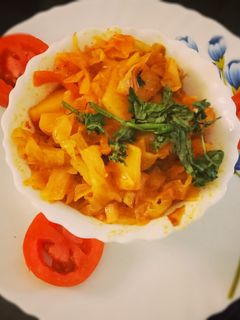 કોબી બટેટાનું શાક રેસીપી મુખ્ય ફોટો