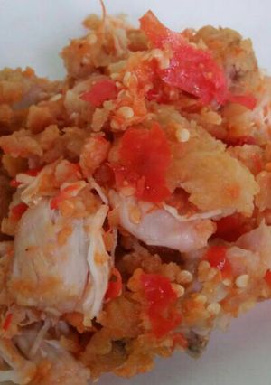 Foto resep Ayam geprek pedas