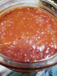Фото Домашний кетчуп 🍅 с яблоками 🍏🍎.