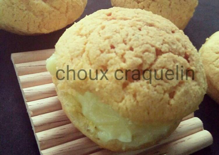 Choux craquelin(kue sus jepang)