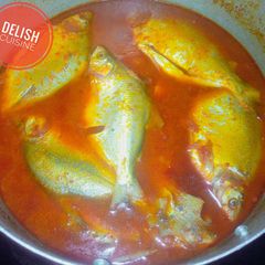 A picture of Fresh fish soup or stew.